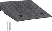 Heavy Duty Rubber Driveway Threshold Ramp, Portable Curb Ramp for Car with Special Texture Surface, 19.69x19.69x4.72in, Suitable for Cars, Trucks, Curbs, Driveways