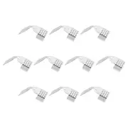 Fold Over Crimp Cord Ends, 6mm End Cap Clasps for DIY (500Pcs, Silver Tone)
