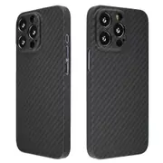 For iPhone 14 Pro Max Mobile Phone Cover,Precise Cutout Carbon Fiber Texture Aramid Fiber Back Case