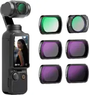 NEEWER Magnetic ND CPL UV Filter Set Compatible with DJI OSMO Pocket 3, 6 Pack U