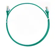 8ware CAT6 Ultra Thin Slim Cable 0.50m / 50cm - Green Color Premium RJ45 Ethernet Network LAN UTP Patch Cord 26AWG for Data Only, not PoE