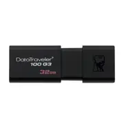 DT100G3 Flash Drive - USB Flash Drives, USB 3.0, High Speed, Black - 32GB