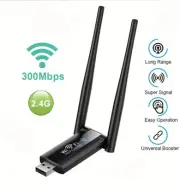 USB WiFi Repeater 300M Wi-Fi Signal Booster Adapter Wireless Extender 2 Antenna