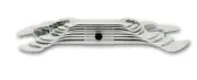 ASAHI TOOLS Double Open End Ultra Thin Spanner 8-pc Set SNT0550 Hot Forged Japan
