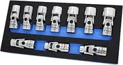 Astro Pneumatic Tool 74310 10-Piece 3/8" Drive Flex Socket Set - 6 Point - Metric