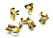 From OZ Quality 5PC 6.3mm Right Angle Spade Terminal Electrical Flag Fitting +FP
