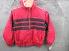 NWT Vintage 90s Y2K ADIDAS Moby Red & Black Men's Large Jacket w/Hood