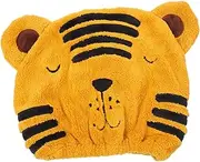 PAMINGONO Quick Drying Cartoon Hair Wrap for Soft Fleece Towel Practical Hair Towel for Fast Drying Comfortable and Gentle Design for Post Bath Use