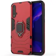 PC +TPU Shockproof Protective Case for Huawei Nova 5, with Magnetic Ring Holder (Red)