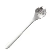 5Pcs Cute Dog Paw Mixing Spoon 304 Stainless Steel Coffee Stirring Dessert Cake Scoop