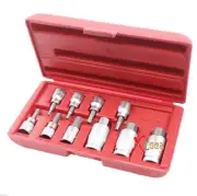 10pc Drop Forged SAE 3/8" & 1/2" Drive Hex Key Allen Head Socket Bit Set New