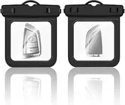 [Degpum] Waterproof Pouch Wallet, 2 Pack Floating Car Key FOB Case with Keychain, IPX8 Small Dry Bags Waterproof Bags for Swimming, Waterproof Pocket Holder for ID Badge Credit Card Money Coins License Water
