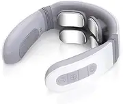 Portable Multifunctional Heating Neck Massager Real-Time Voice Broadcast Promotes Blood Circulation in The Skin One-Key Activation Multi-Level Intensity Long-Lasting Battery Life Office Work