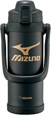 Zojirushi SD-BX20-BA Mizuno Water Bottle Stainless Steel Cool Bottle 2.0L Black