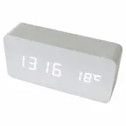 TODO Digital Clock White LED 3 Alarm + Temperature Display - White