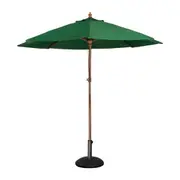 Bolero Round Outdoor Umbrella 3m Diameter Green - Outdoor Umbrellas (CB515) - CB515