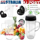 22oz Tall Mug Cup & Flip Top To-Go Lid Replacement for Magic Bullet Blender 250W