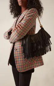 [Chloé] Fringed Leather Foulard Bag