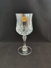 Set Of 6 Crystal D'arques Longchamp Wine Glasses 6oz 7.25" New