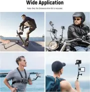 Neewer Aluminum Alloy Extension Arm (11.8”/6.5”/3.3”) Set for Action Camera