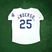Rickey Henderson 2003 Los Angeles Dodgers Cooperstown Home White Jersey w/ Patch