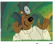 Scooby Doo Cel 13 Ghost Hanna Barbera Production 1985 Doctor Cell Physician