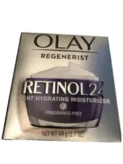 Olay Regenerist Retinol 24 Night Hydrating Moisturizer Fragrance Free 1.7 Oz New