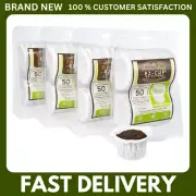 Perfect Pod EZ-Cup 2.0 Unbleached Disposable Coffee Filters, 200ct, USA Made
