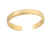 10k or 14k Yellow Real Gold 2.2mm Slim Band Womens Toe Ring