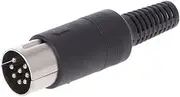 [CABLEPELADO] DIN 8-Pin Audio Plug | 8-Pin MIDI Connector | Compatible with Bang & Olufsen B&O, PowerLink, BeoLab 3, Computer, Sound | Black