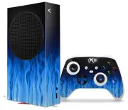 Skins XBOX Series S Console Controller Fire Blue