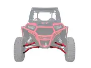 SuperATV High Clearance FRONT A Arm Set for Polaris RZR XP Turbo (2016-21) - RED