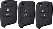 3pcs Key Case for Silicone Car Key Case Silicone Key Holder Remote Control Cars Remote Key Fob Silicone Container Key Container Car Keys Keychain Jialv Key Chain