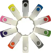 Key Flash Drive Memory Stick Thumb Drive USB 2.0 (128MB-16GB,10 Pack, Pen Disk) (10X 16GB)