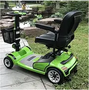 Wheelchair Fashion 4 Wheel Mobility Scooter Electric Powered Device Compact Heavy Duty Mobile for Travel, Adults, Elderly Gift