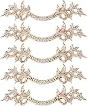 Mgoodoo 5Pcs Gold European Style Vintage Handles Pulls for Cabinet Door Dresser Cupboard Closet Drawer Furniture