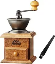 [Amazon.co.jp Limited] Carita Coffee Grinder, Wood, Durable Cast Iron Cutter, Mini Mill, Brushed, Adjustable Roughness, Hand-Ground Coffee Grinder, for Beginners, Small, Portable, Mountain Climbing,