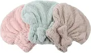 Elegant Bowknot Hair Dry Hat 3 Pieces Soft and Absorbent Fleece Hair Cap for Easy Styling Random Style