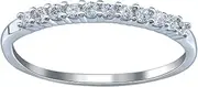 [Bigood] Fashion Personality Plated 925 Sterling Silver Crystal CZ Women Rings