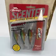 Berkley Flicker Shad 5 Crankbait Scented Gulp Gel 3 Lures Walleye - FLASHY PERCH