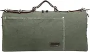 Berchirly Mens Canvas Business Outdoor Travel Duffel Large Weekender Bag Army Green