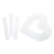 Heart Shaped Resins Moldsfor Making Plant Propagation Tube Stand Flower Vase