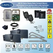 Articulated Arms Double Driveway Gate Motors Swing Garage Compatible