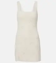 [Staud] Staud Le Sable beaded minidress AU 10 white