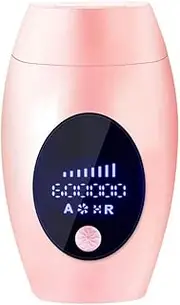 IPL Hair Removal Device 600000 Flashes Epilator Professional Bikini Trimmer Permanent LCD Painless 8 Energy Levels for Facial/Body/Women/Man,Pink