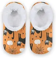 [Caihoyu] Kids Girls Boys Slippers Coral Fleece Non-Slip Lightweight House Shoes Bedroom Home Office Travel Yoga