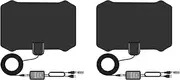 Mellisso 2X Digital Indoor Tv Antenna-Smart HDTV Antenna,Support Clear 1080P 4K,Powerful Amplifier Signal Booster,270 Miles Range
