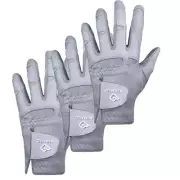 Bionic StableGrip 2.0 Golf Glove - Mens - Grey - Leather NEW 3 Pack