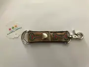 Douglas Paquette Valet Ribbon Key Chain - Bones Tan (New W/Tags)