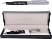 18th Birthday Pen Metal Black& Silver Ballpoint Pen Black Ink Birthday Gift